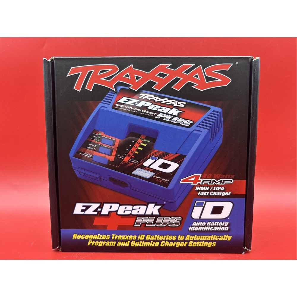 Traxxas 2970 EZ-Peak Plus 3S Battery Fast Charger 4-Amp NiMH/LiPo iD Auto